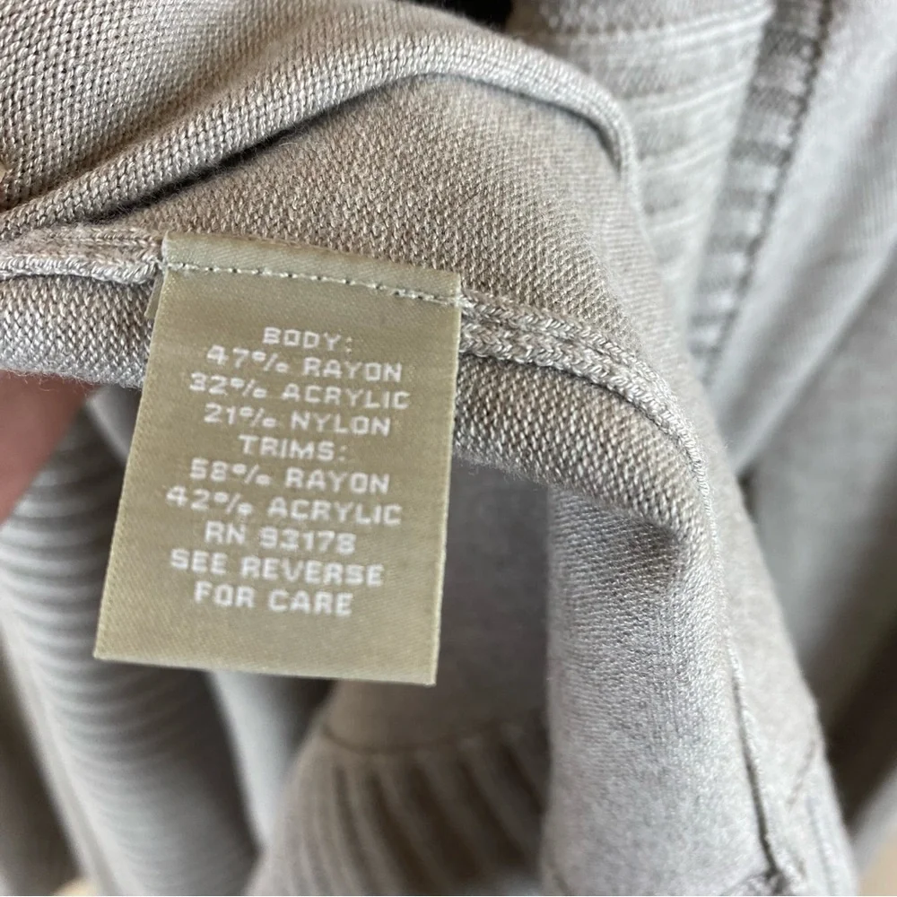Joan Vass Gray Cardigan Sweater XL - Picture 8 of 9